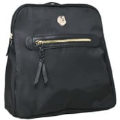 Wholesale - BLACK NYLON BACKPACK wFRONT ZIPPER POCKET GLORIA VANDERBILT C/P 12